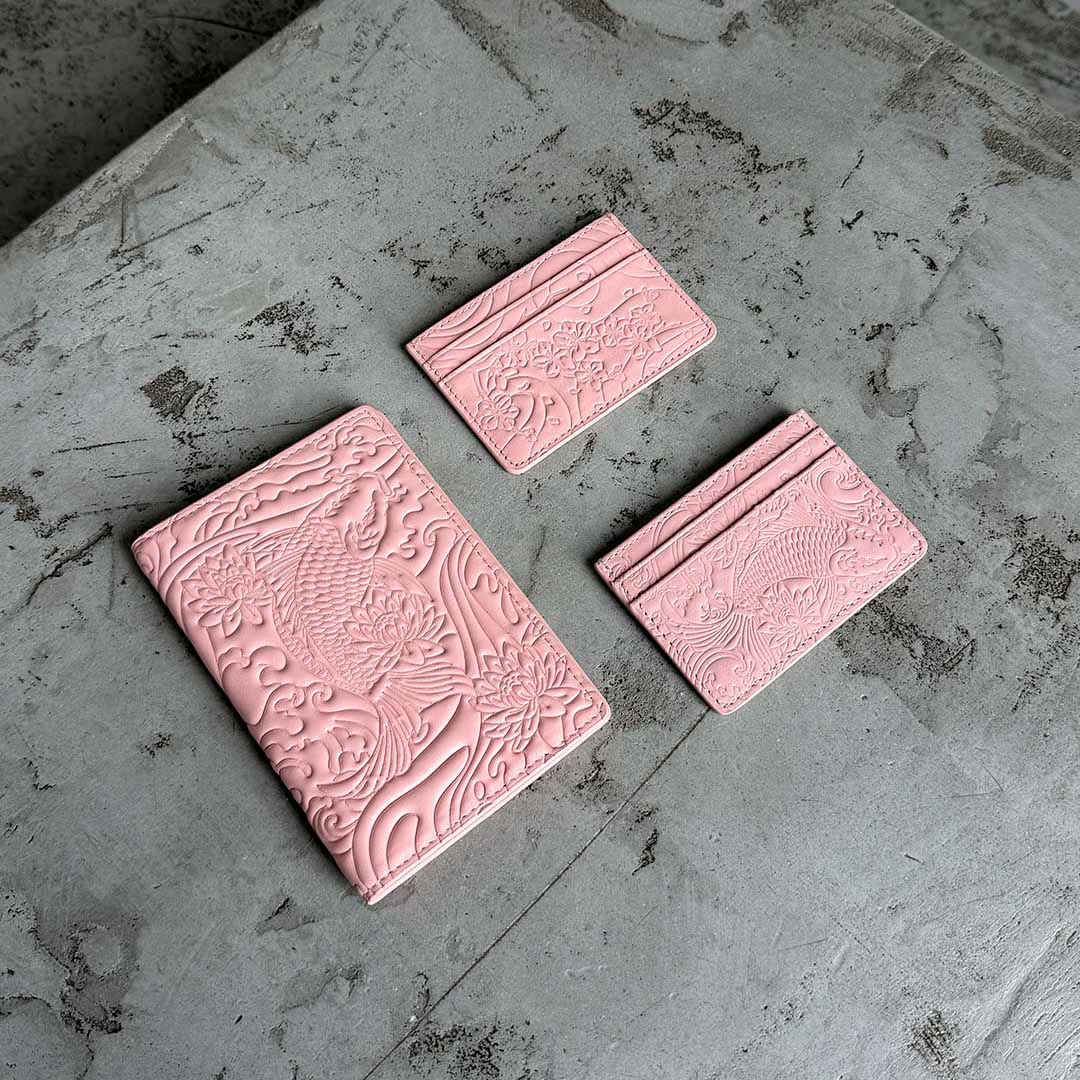 Baby Pink Koi Passport Holder