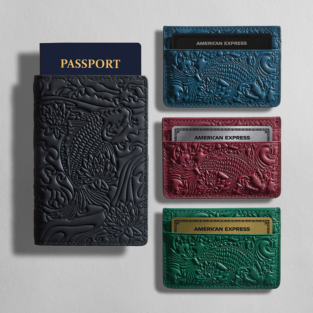 Black Koi Passport Holder