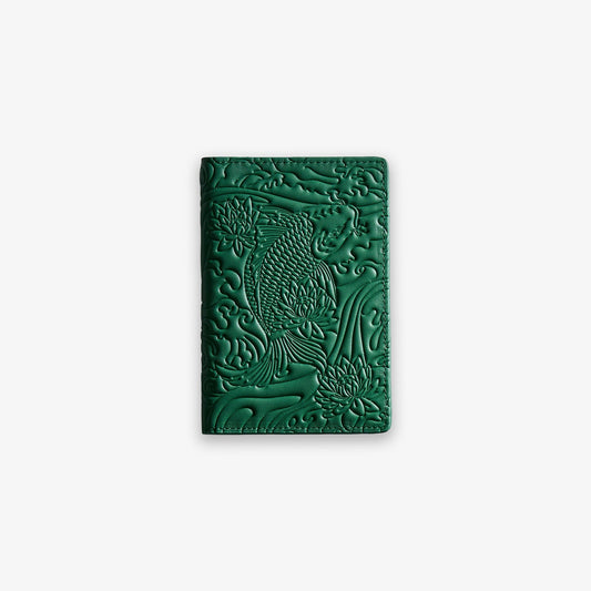 Emerald Green Koi Passport Holder