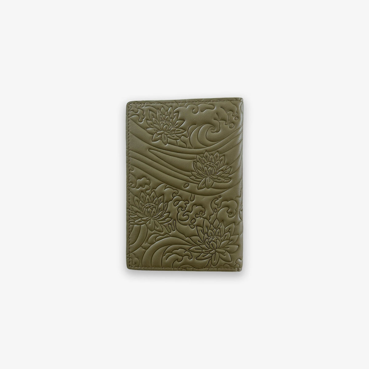 Olive Green Koi Passport Holder