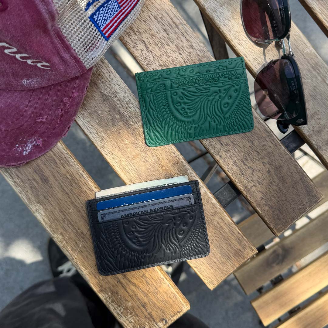 Emerald Green Phoenix Card Holder