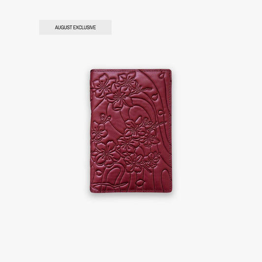 Cherry Red Sakura Passport Holder
